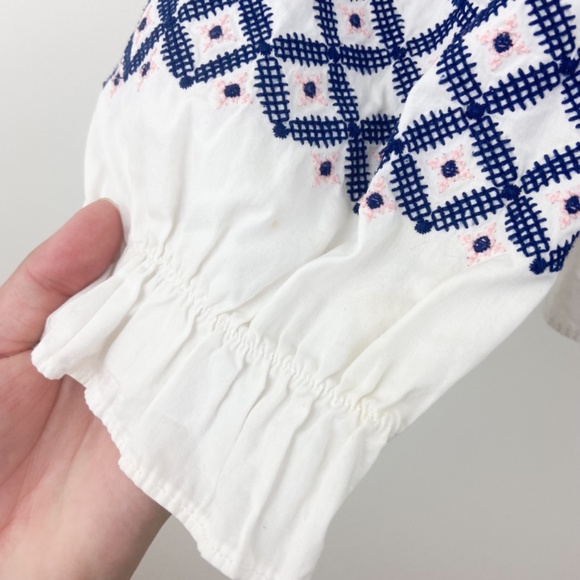 Rebecca minkoff embroidered white Tiffany top XS - Picture 10 of 11